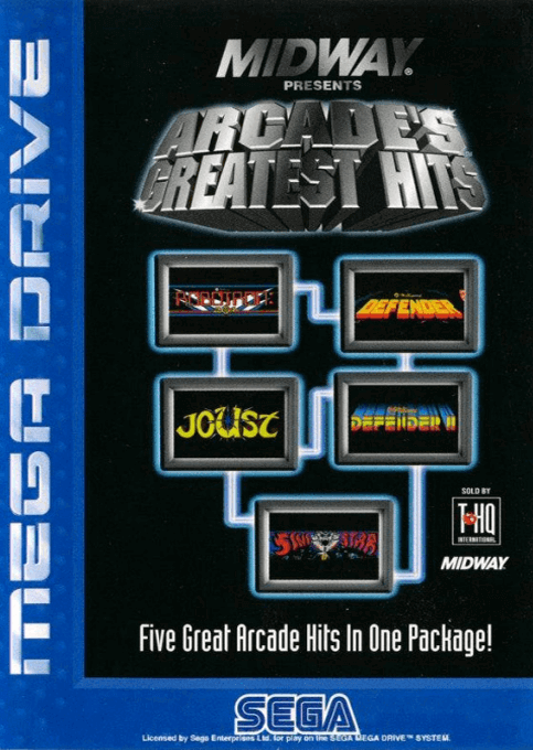 Midway Arcade's Greatest Hits box art for Sega Mega Drive